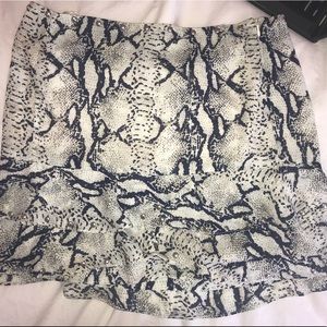 Snakeskin skirt